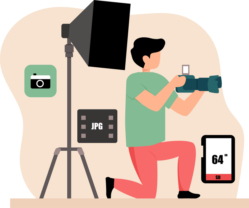 Photography Flat Design